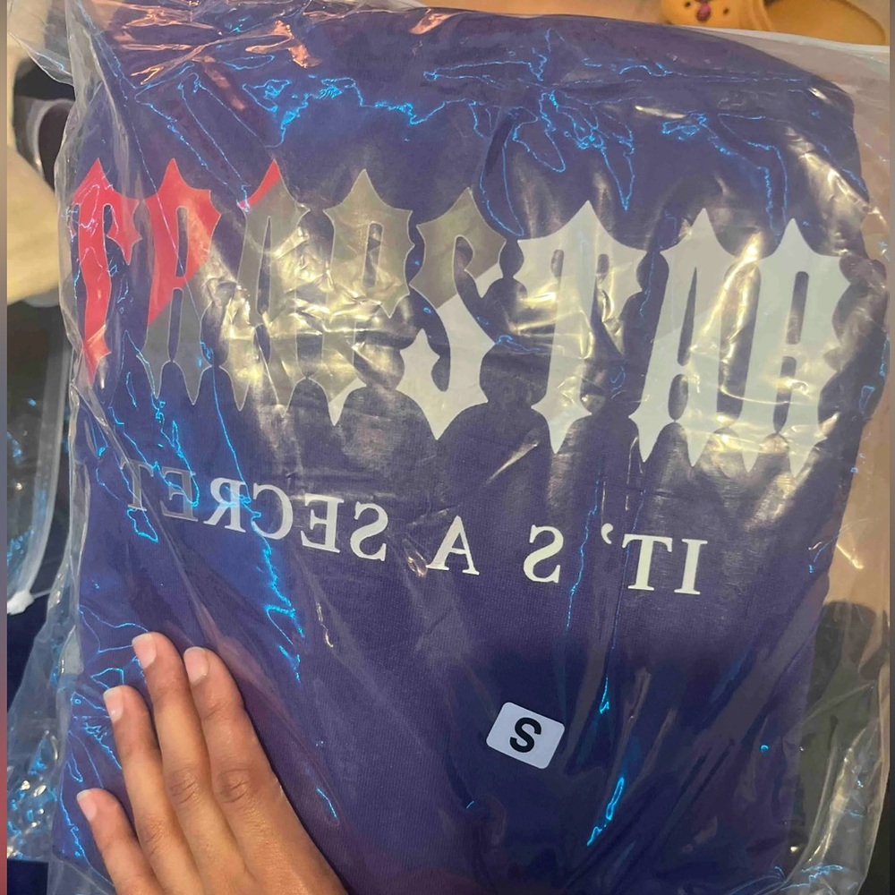 It is a trapstar hoodie never worn good material